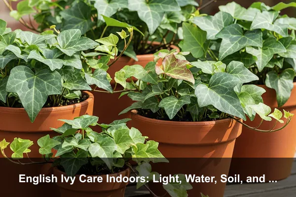 English Ivy Care Indoors: Light, Water, Soil, and Training
